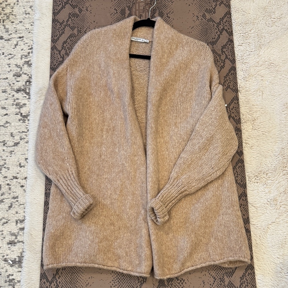 MM Lafleur Elegant Tan Cardigan